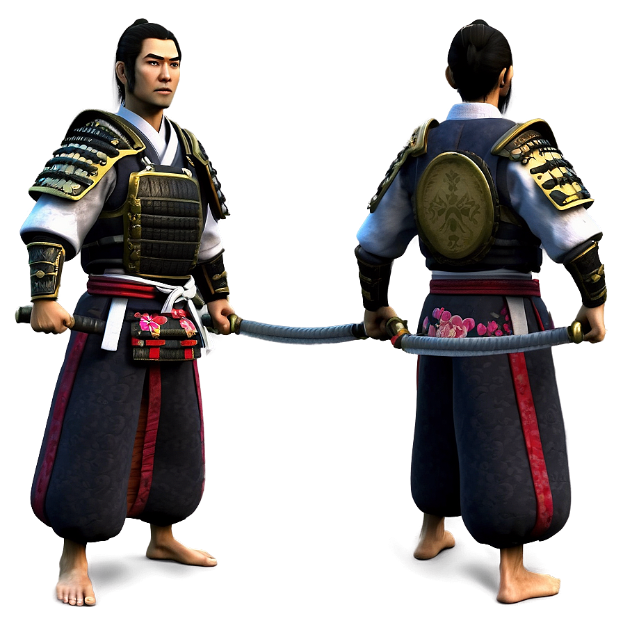 Samurai Warrior Stance Png 05212024 PNG Image