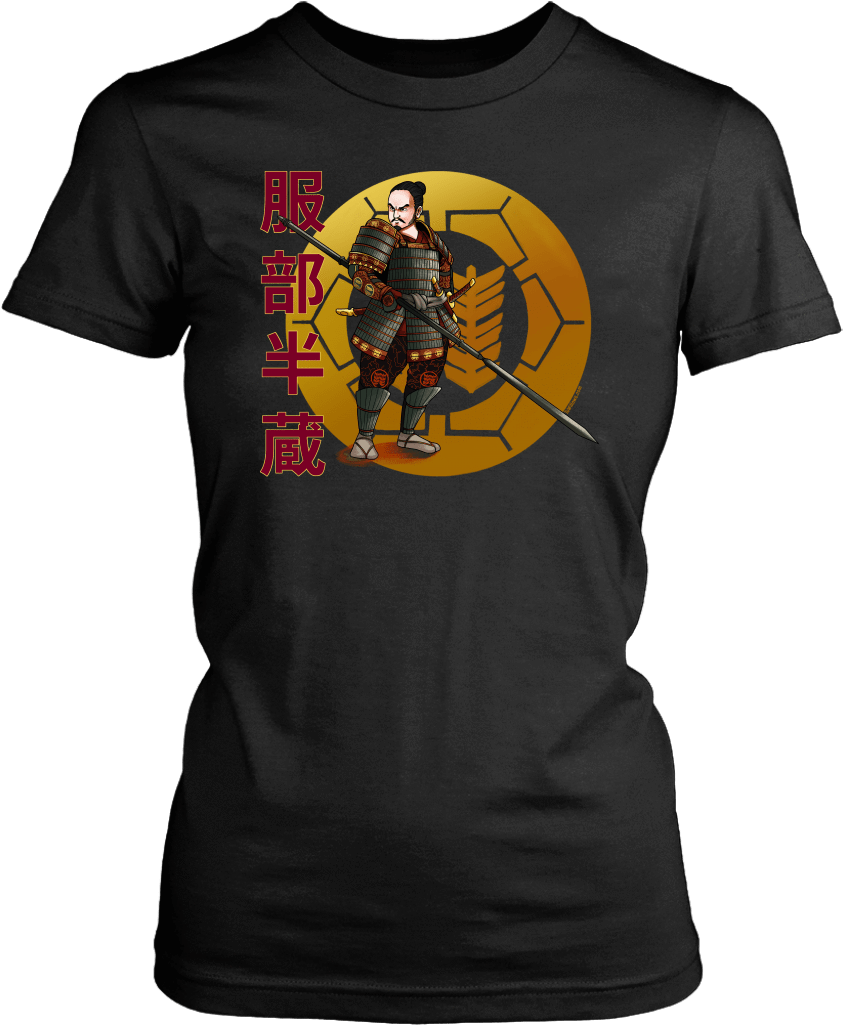 Samurai Warrior T Shirt Design PNG Image