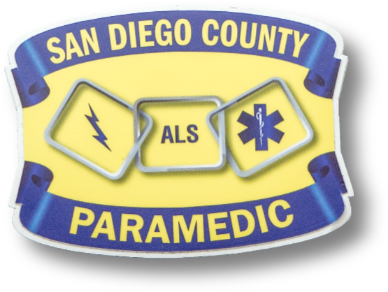 San Diego County Paramedic Badge PNG Image