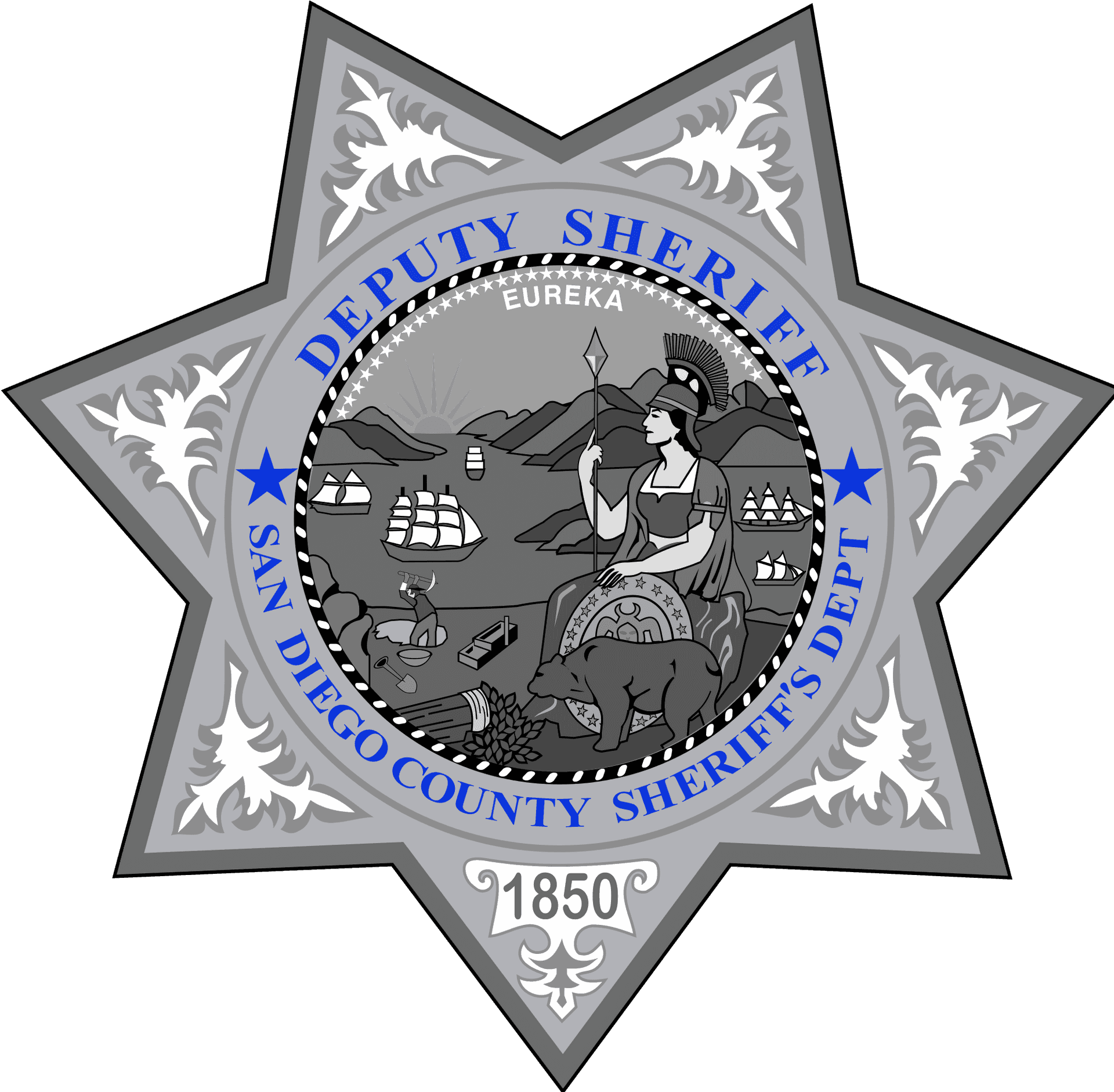 San Diego County Sheriff Badge PNG Image