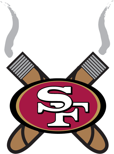 San Francisco49ers Logowith Footballs PNG Image