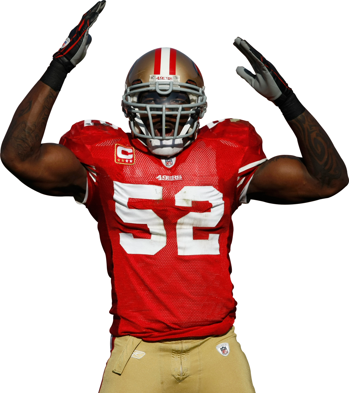 San Francisco49ers Player Pose PNG Image