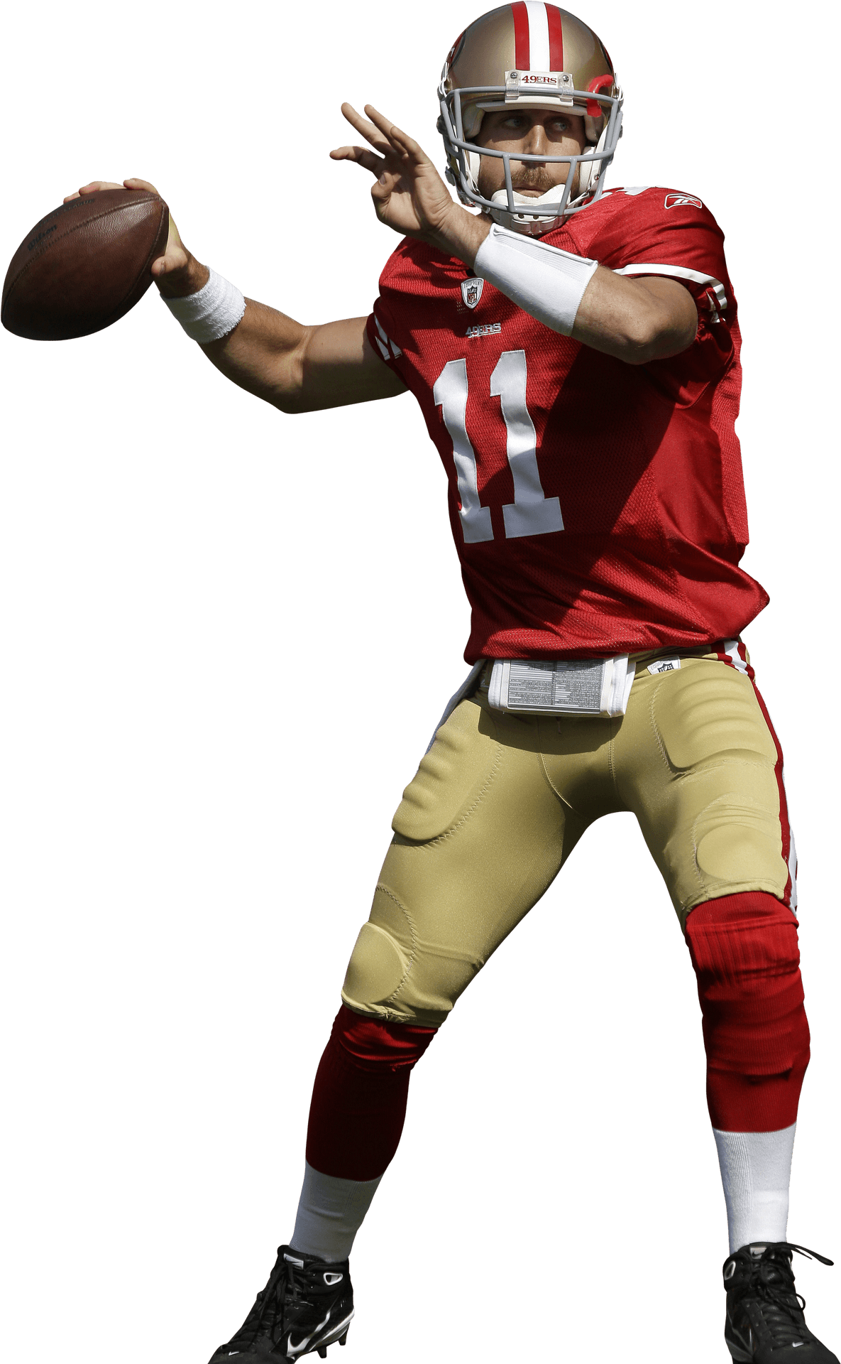 San Francisco49ers Quarterback Action Pose PNG Image