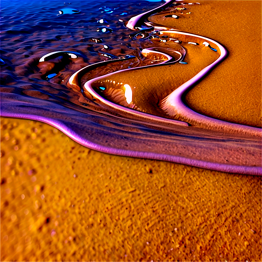 Sand And Water Interface Png 42 PNG Image