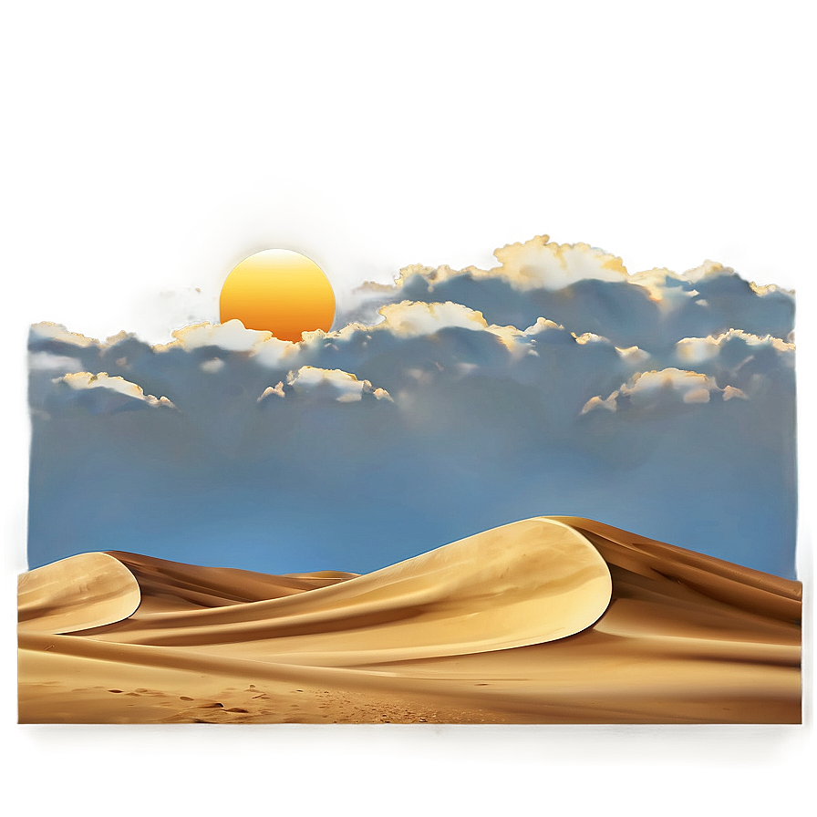 Sand Dunes Under Blue Sky Png 27 PNG Image