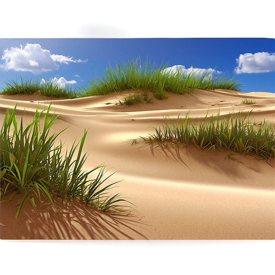 Sand Dunes With Grass Png Qsd PNG Image