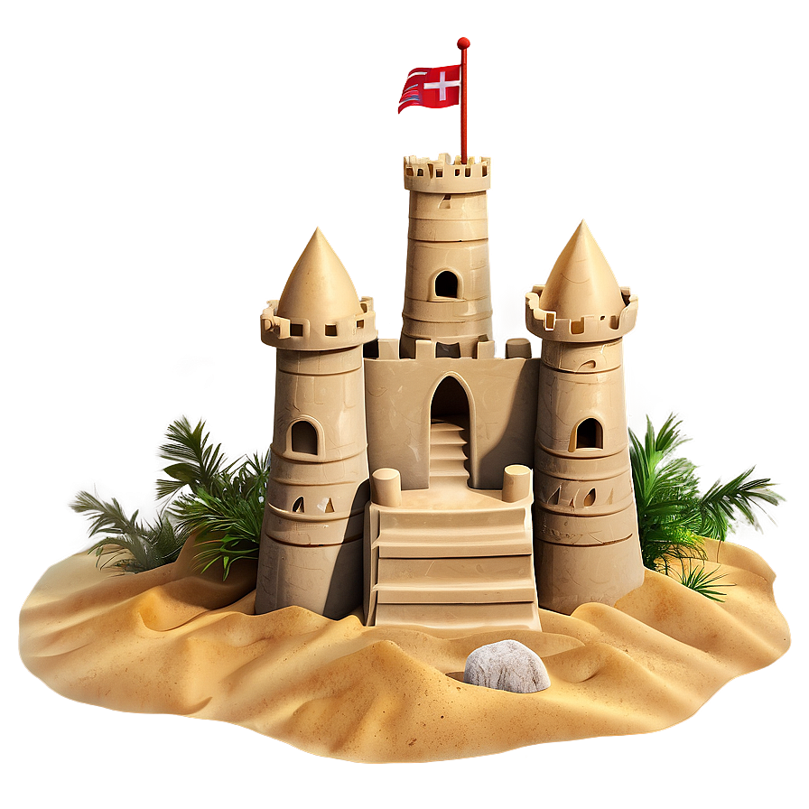 Sandcastle Illustration Png 78 PNG Image