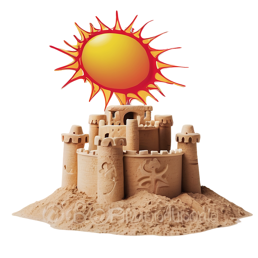 Sandcastle Under The Sun Png Aby PNG Image