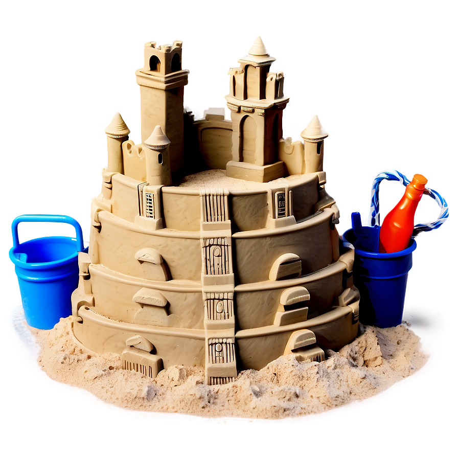 Sandcastle With Bucket Png Yaj14 PNG Image