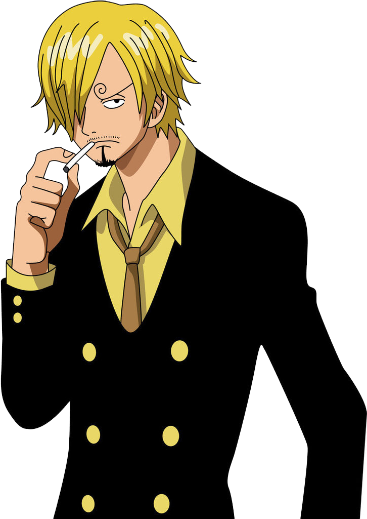 Sanji One Piece Anime Character PNG Image