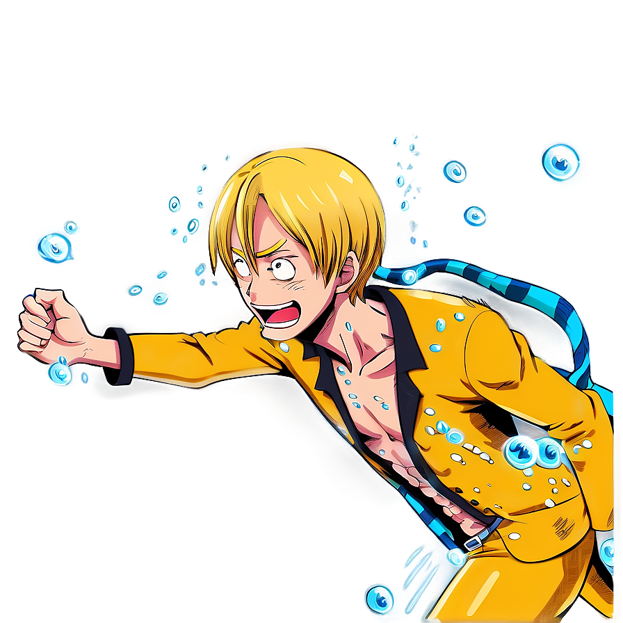 Sanji's Underwater Battle Png 30 PNG Image