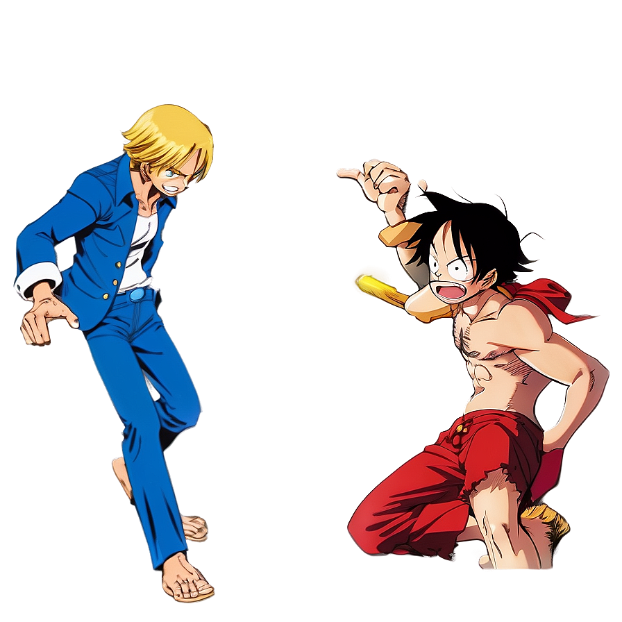 Sanji Vs. Luffy Duel Png Kkt78 PNG Image