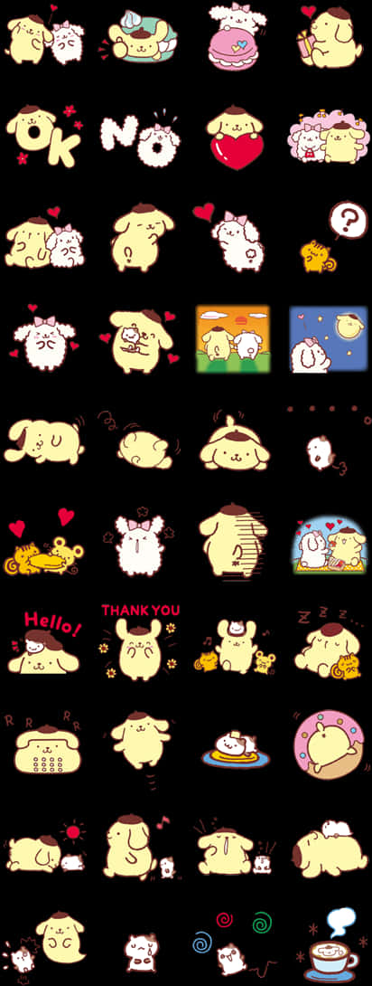 Sanrio Character Expressions Compilation PNG Image