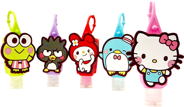 Sanrio Characters Pez Dispensers Collection PNG Image