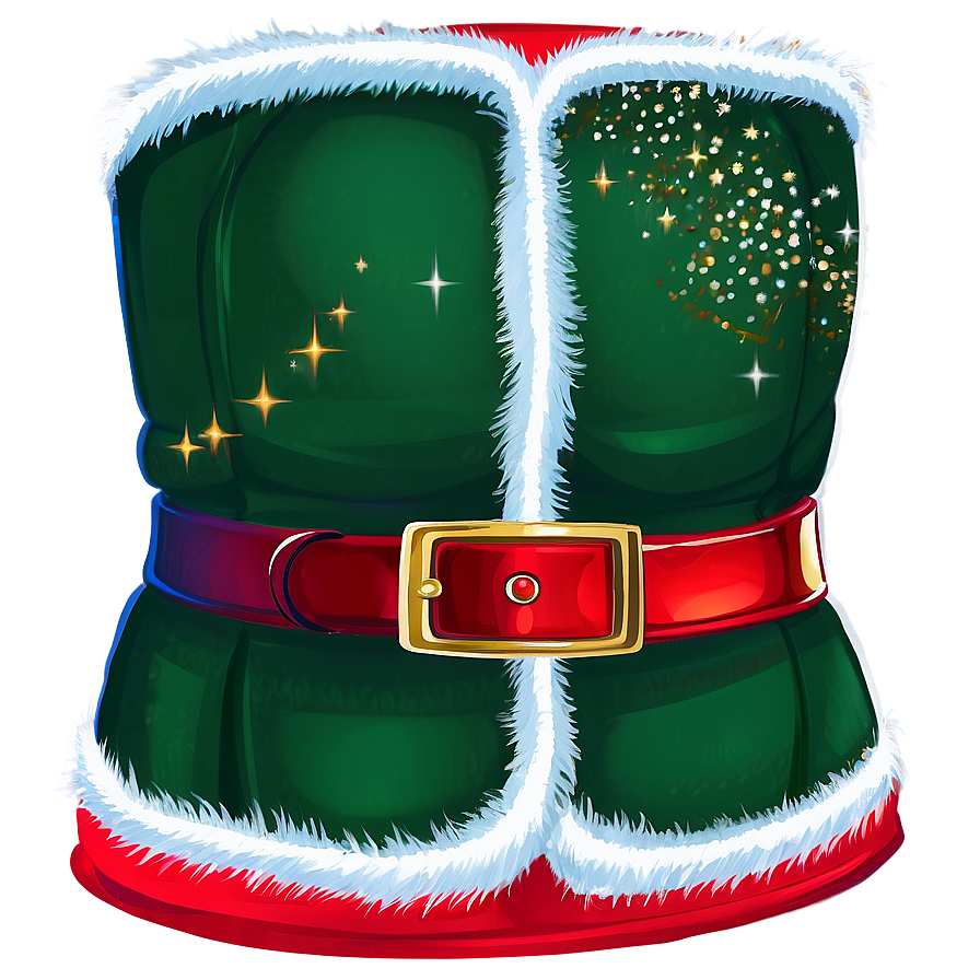 Santa Belt With Sparkles Png 06282024 PNG Image