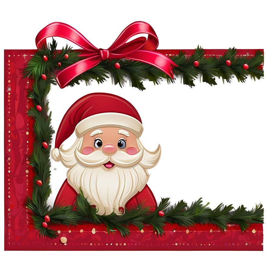 Santa Claus Border Png Rbo PNG Image