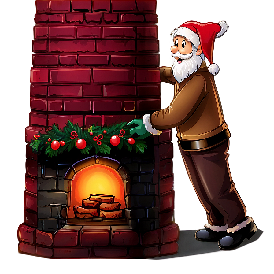 Santa Claus Chimney Png 40 PNG Image