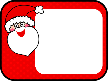 Santa Claus Frame Design PNG Image