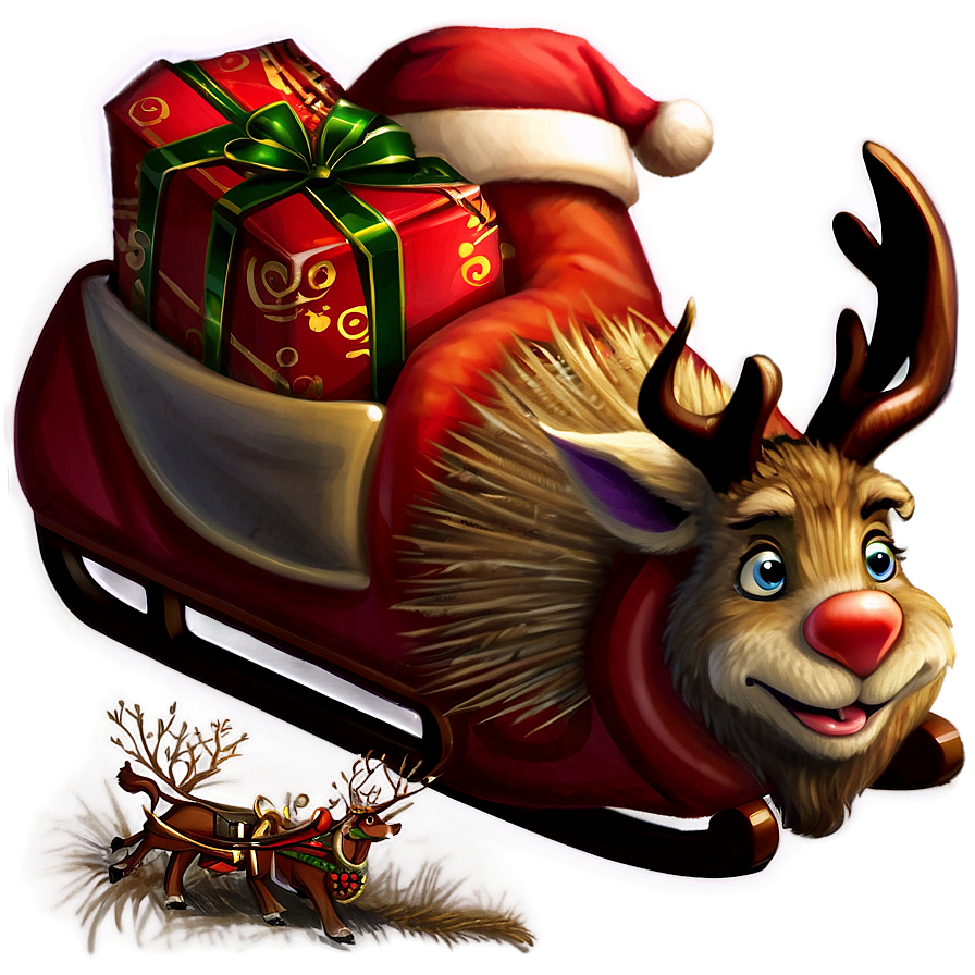 Santa Claus Sleigh Png Tgp83 PNG Image