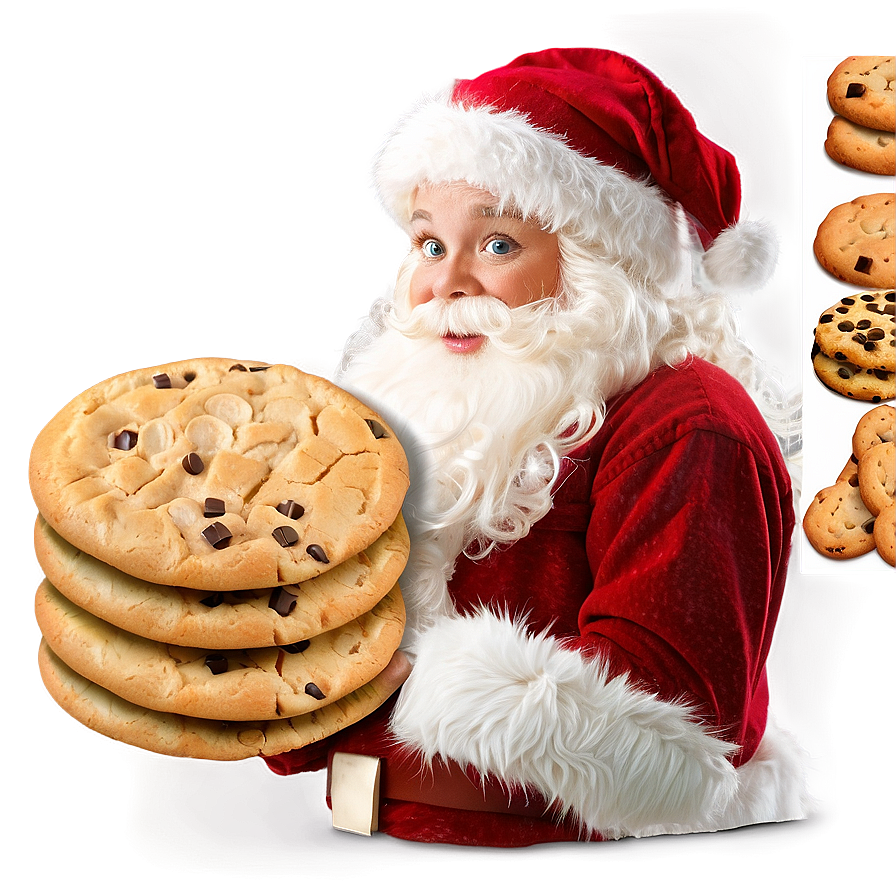 Santa Claus With Cookies Png 05212024 PNG Image