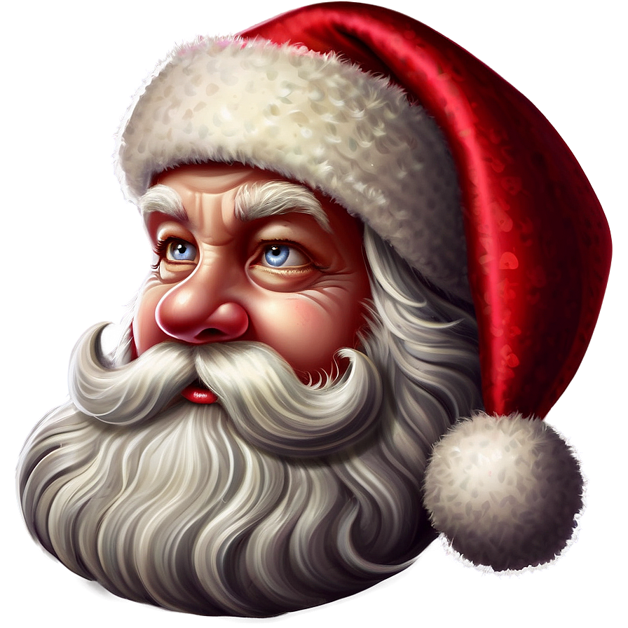 Santa Face Decoration Png 06282024 PNG Image