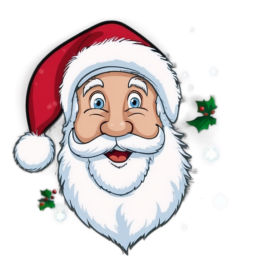 Santa Face For Crafts Png Hdl53 PNG Image