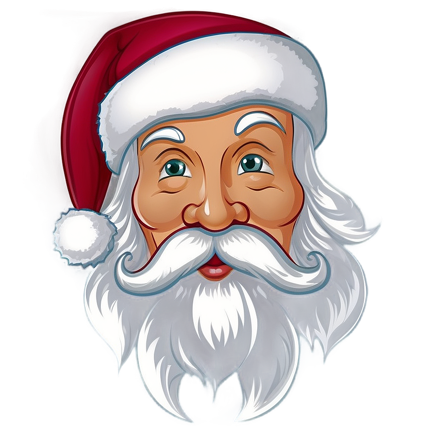 Santa Face Outline Png Huc80 PNG Image