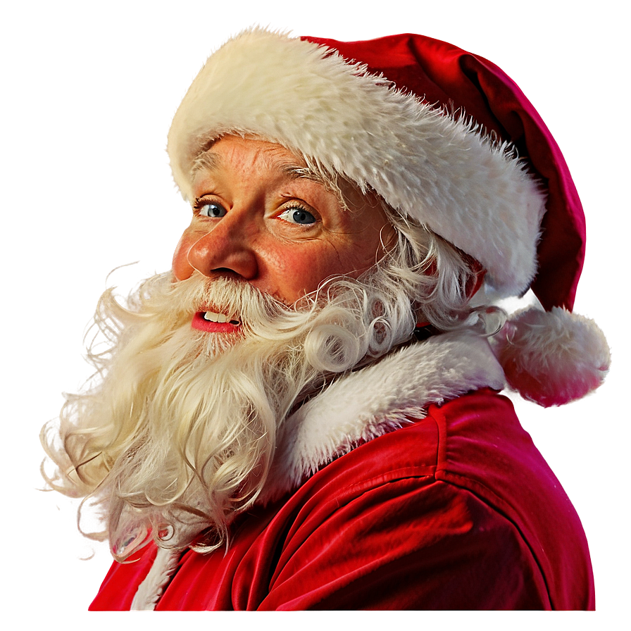 Santa Face Portrait Png Ajm PNG Image