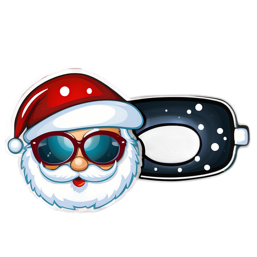 Santa Glasses Png Iyu PNG Image