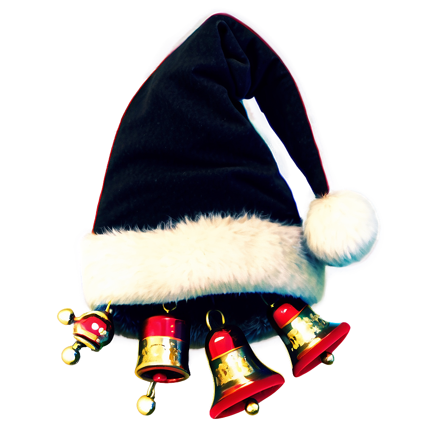 Santa Hat With Bells Png Dhr PNG Image