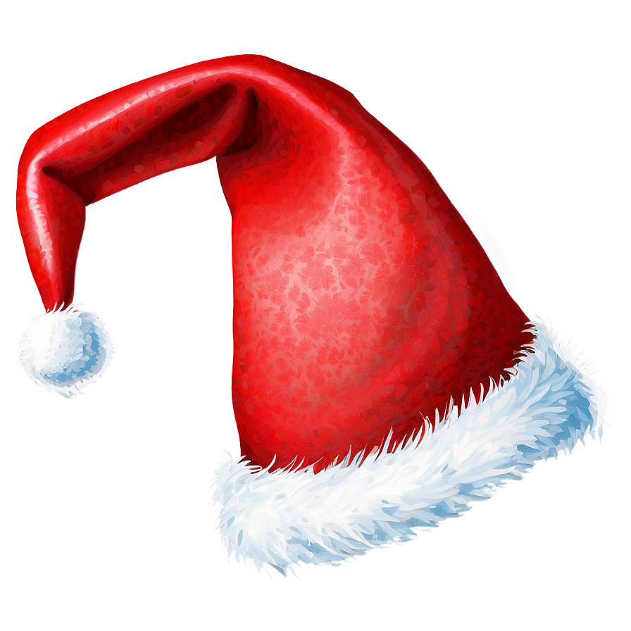 Santa Hat With Pom Pom Png 06262024 PNG Image