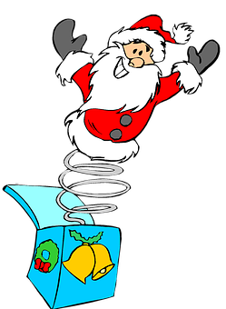 Santa Jackinthe Box PNG Image