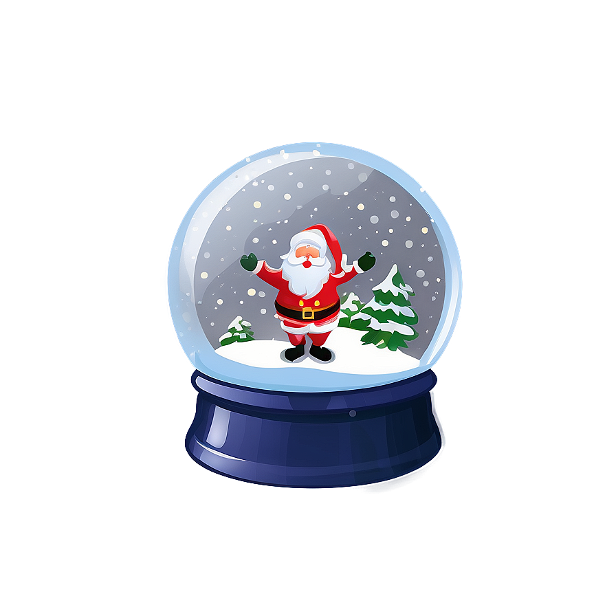 Santa Snow Globe Png 05042024 PNG Image