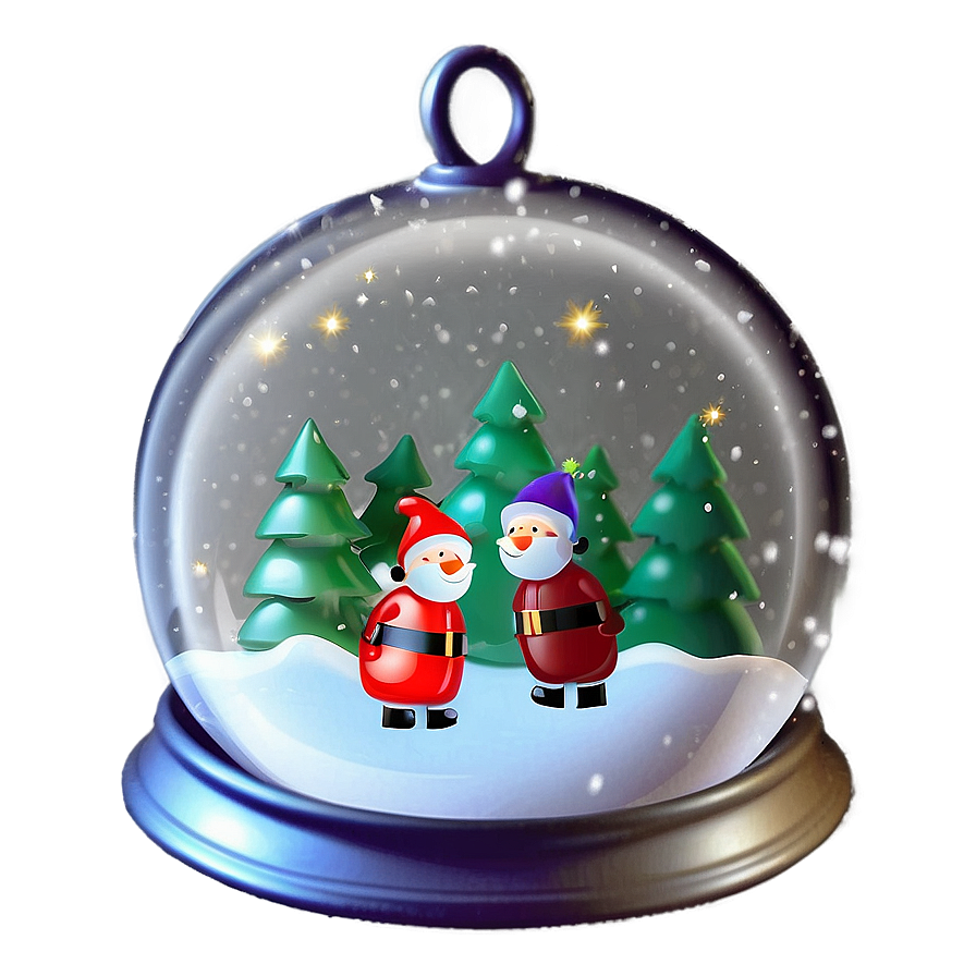 Santa Snow Globe Png 90 PNG Image