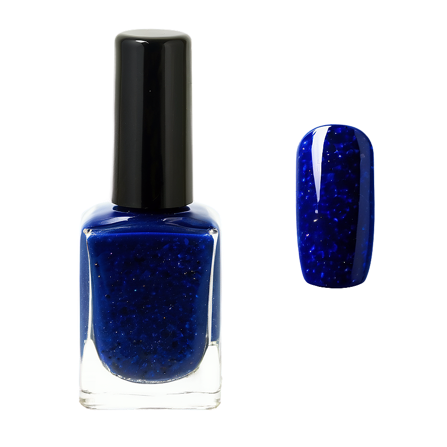 Sapphire Blue Nail Polish Bottle Png Dvw27 PNG Image