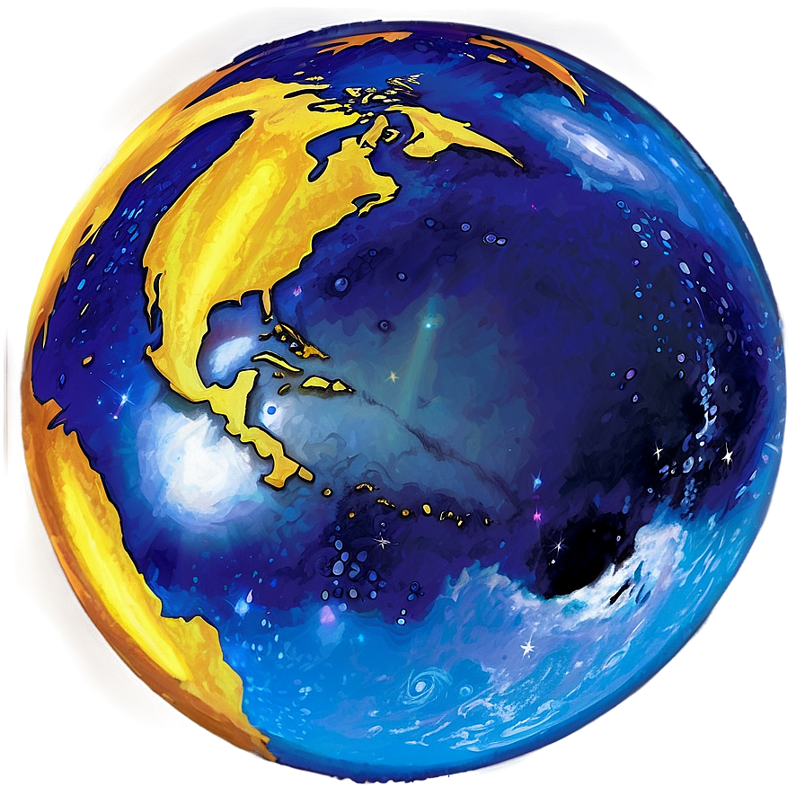 Sapphire Blue Planet Shine Png 06292024 PNG Image