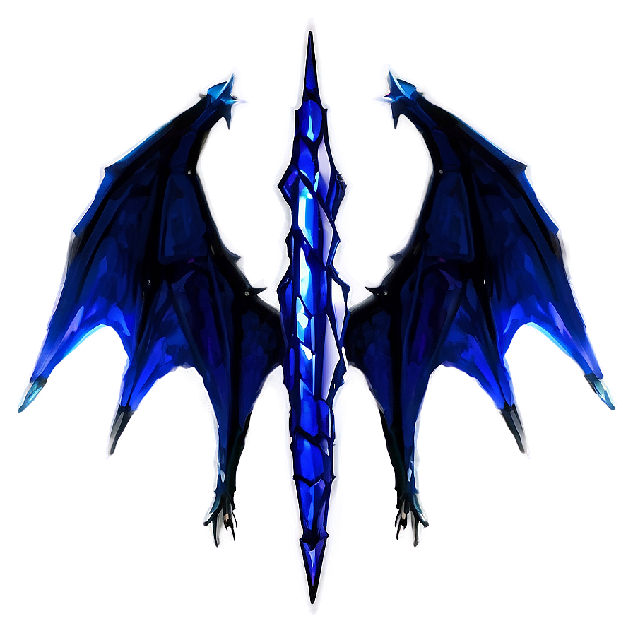 Sapphire Dragon Wings Png 06122024 PNG Image