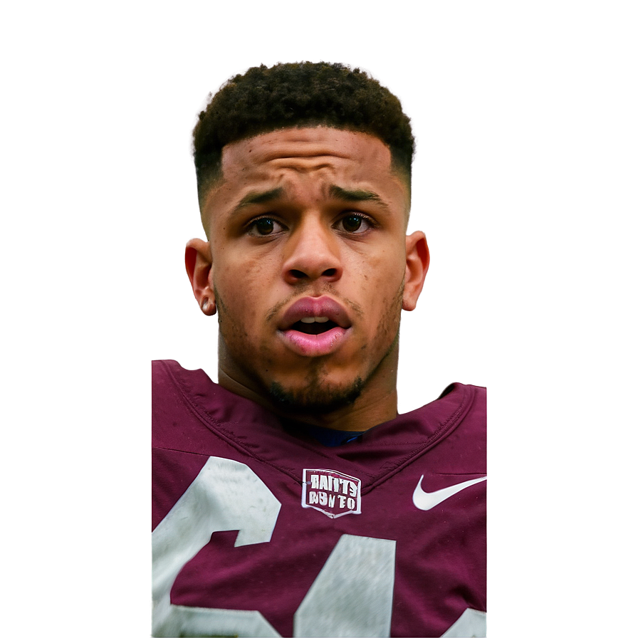 Saquon Barkley Close-up Action Png Kyx78 PNG Image