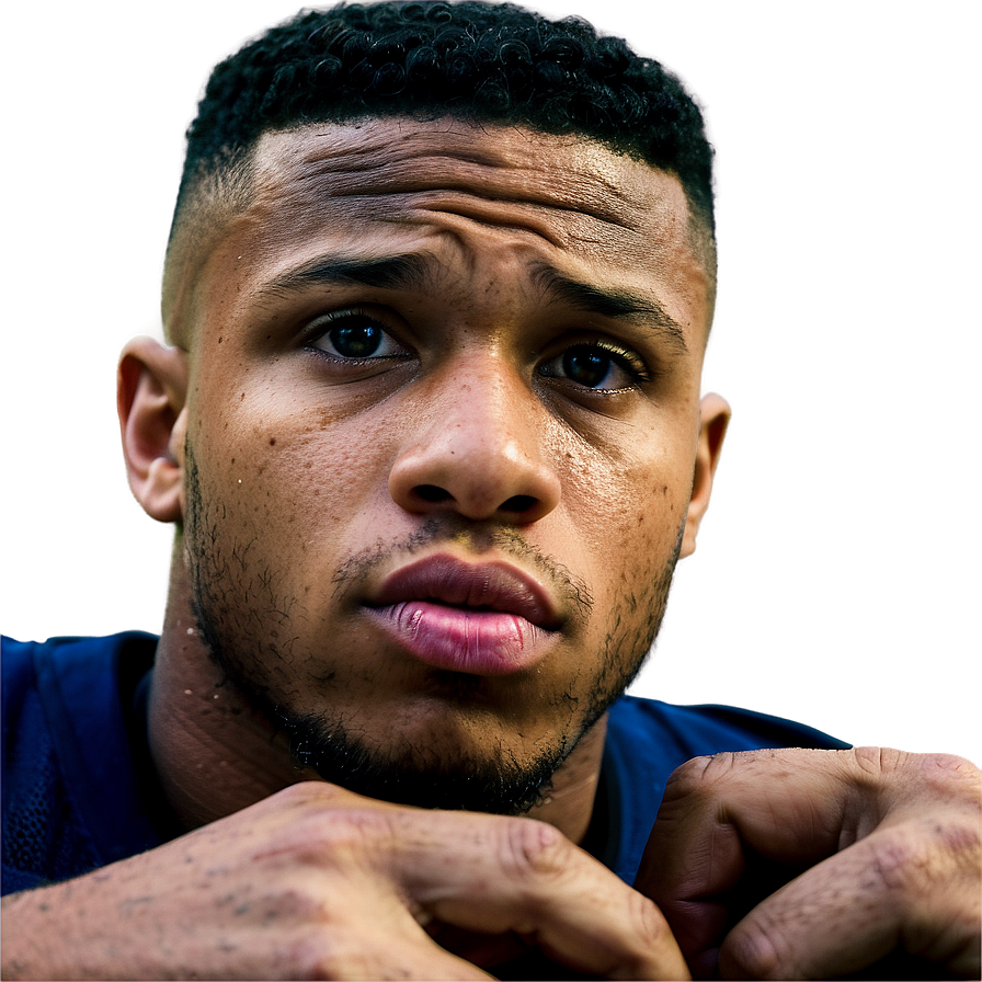 Saquon Barkley Close-up Action Png Pef PNG Image