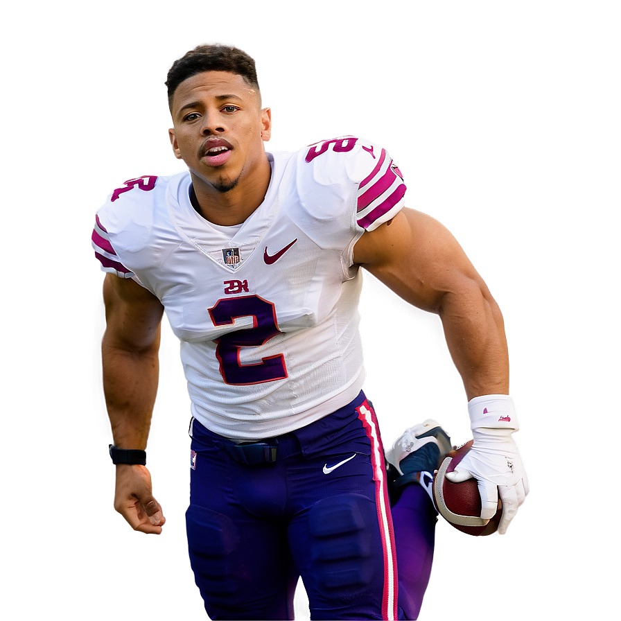 Saquon Barkley Game-winning Pose Png Jsc PNG Image