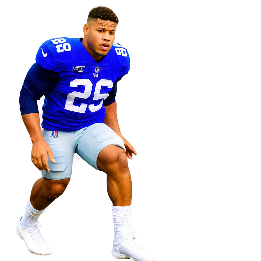 Saquon Barkley Pre-game Warmup Png 12 PNG Image