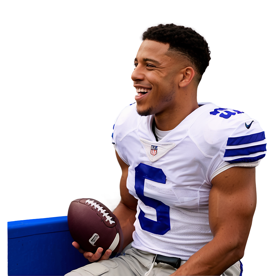 Saquon Barkley Smiling Portrait Png Duq25 PNG Image