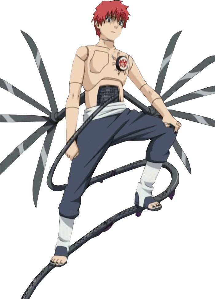 Sasori Puppet Master Anime Character PNG Image