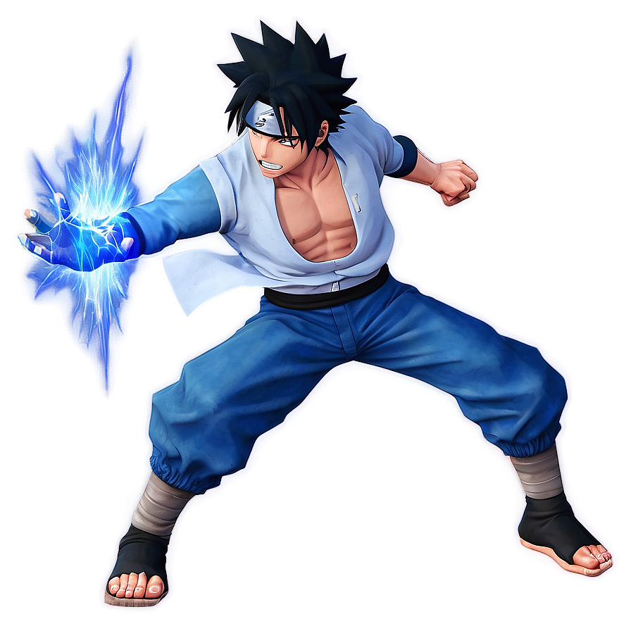 Sasuke Uchiha Chidori Attack Png Dfo PNG Image