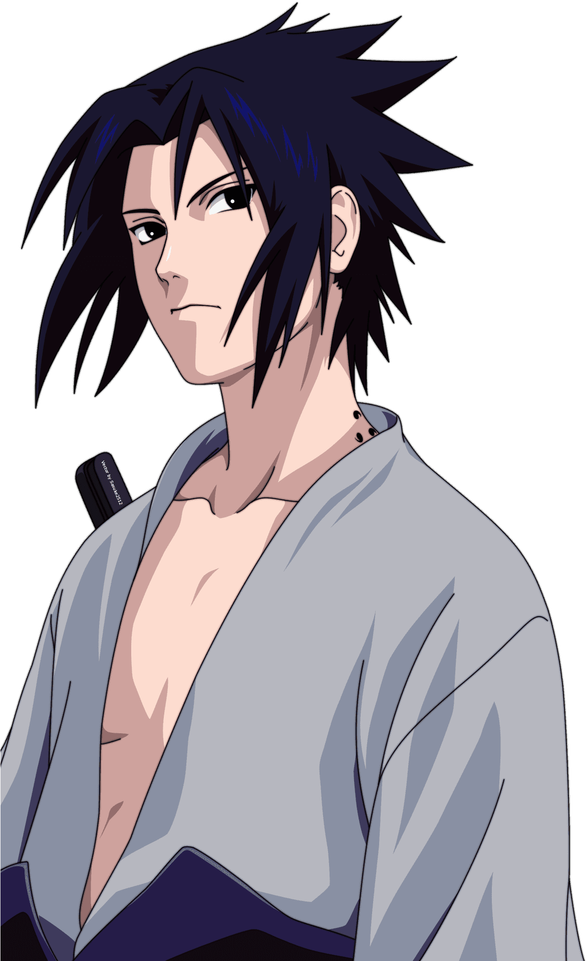 Sasuke Uchiha Confident Stance PNG Image