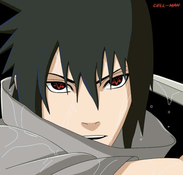 Sasuke Uchiha Sharingan Glare PNG Image