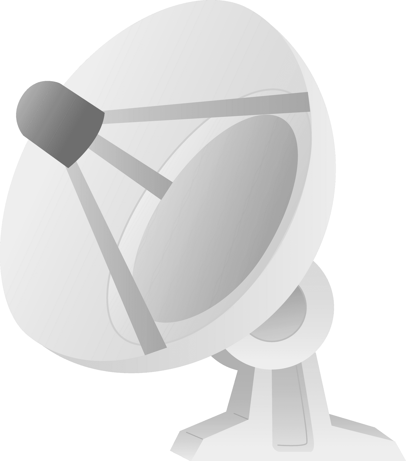 Satellite Dish Vector Illustration PNG Image