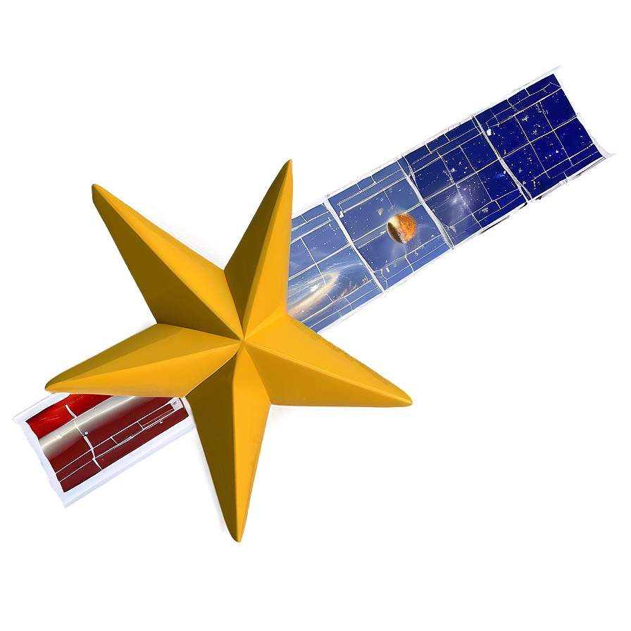 Satellite Star Shape Png Bga48 PNG Image