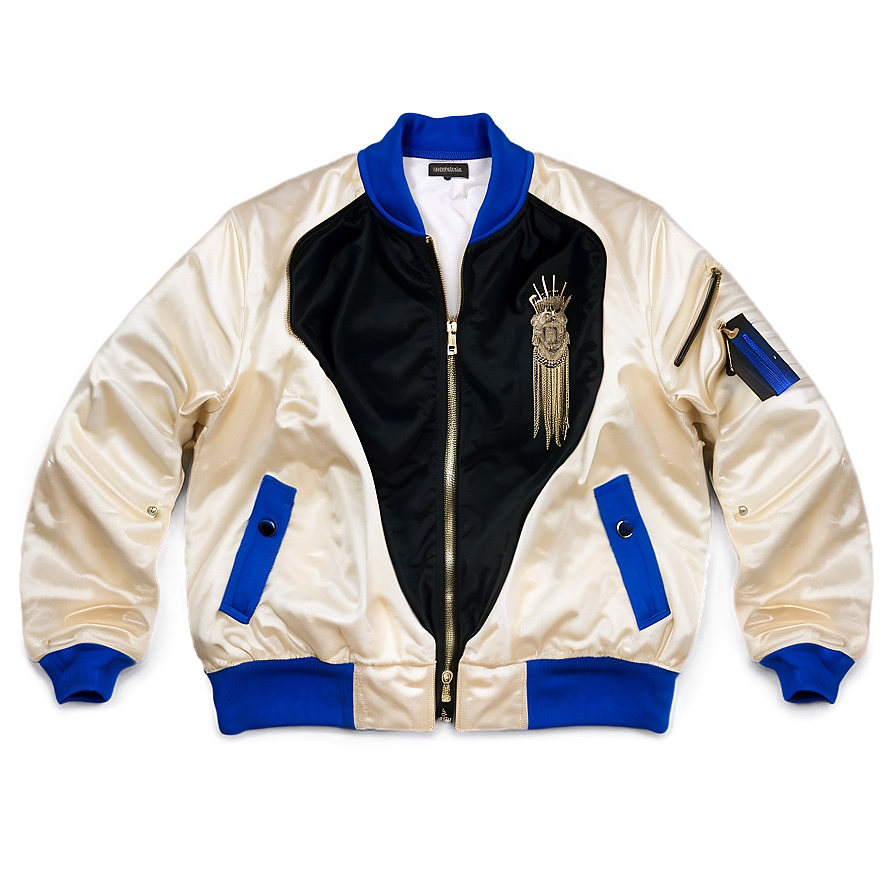 Satin Finish Bomber Jacket Png 06282024 PNG Image