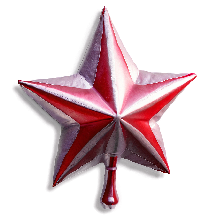 Satin Red Star Png Cpb36 PNG Image